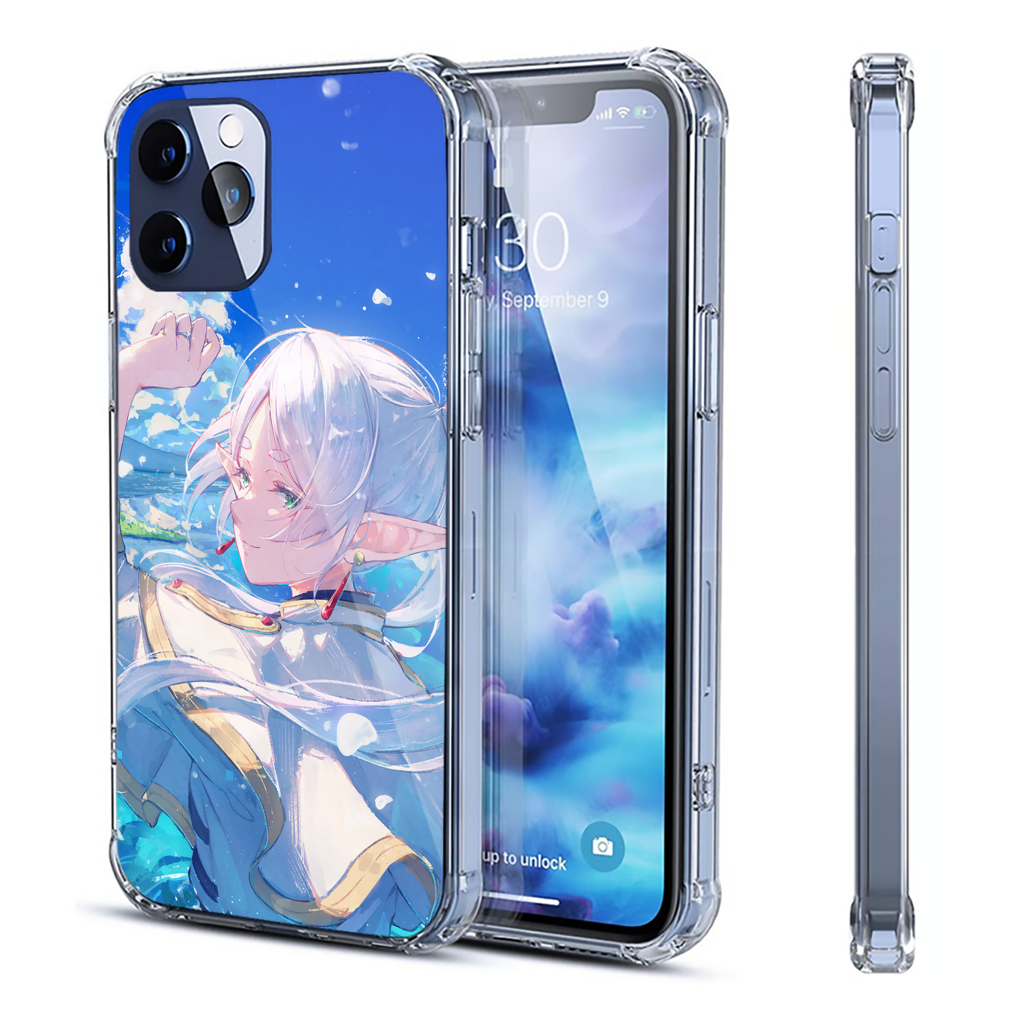 （画像用） 葬送のフリーレン Frieren 【iPhone 12シリーズ対応】透明スマホケース（クリアソフトケース）